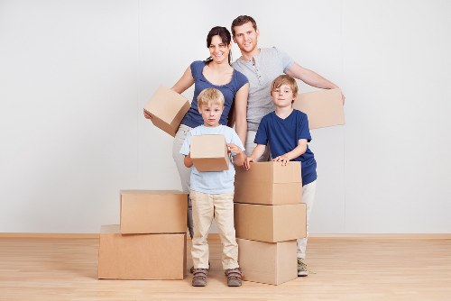 Checklist and moving boxes for a house relocation in Acton