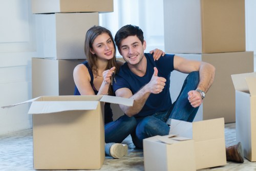 Packing and preparing items for storage in Acton