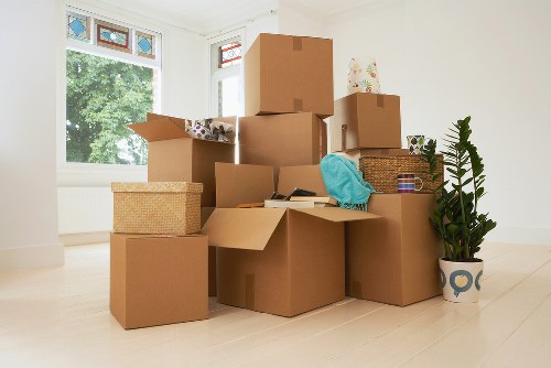 Packing boxes and furniture for an Acton house or flat removal