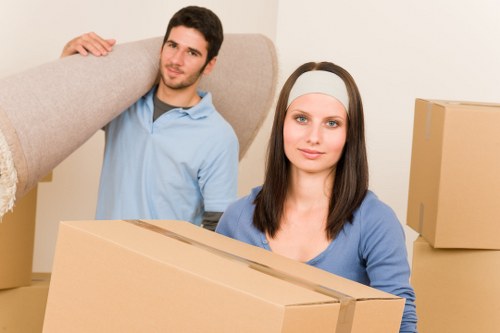 Customer property prepared for a safe moving service