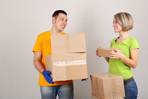 Packing boxes and moving preparation for an Acton relocation