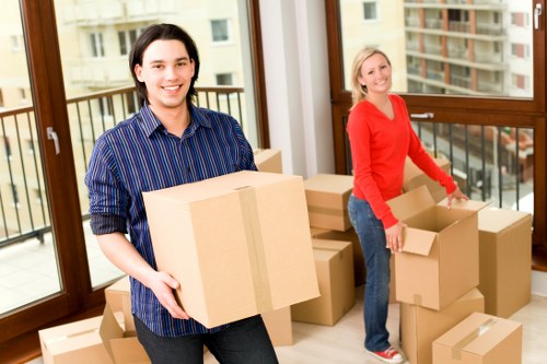 Packing and moving office furniture for an Acton commercial relocation